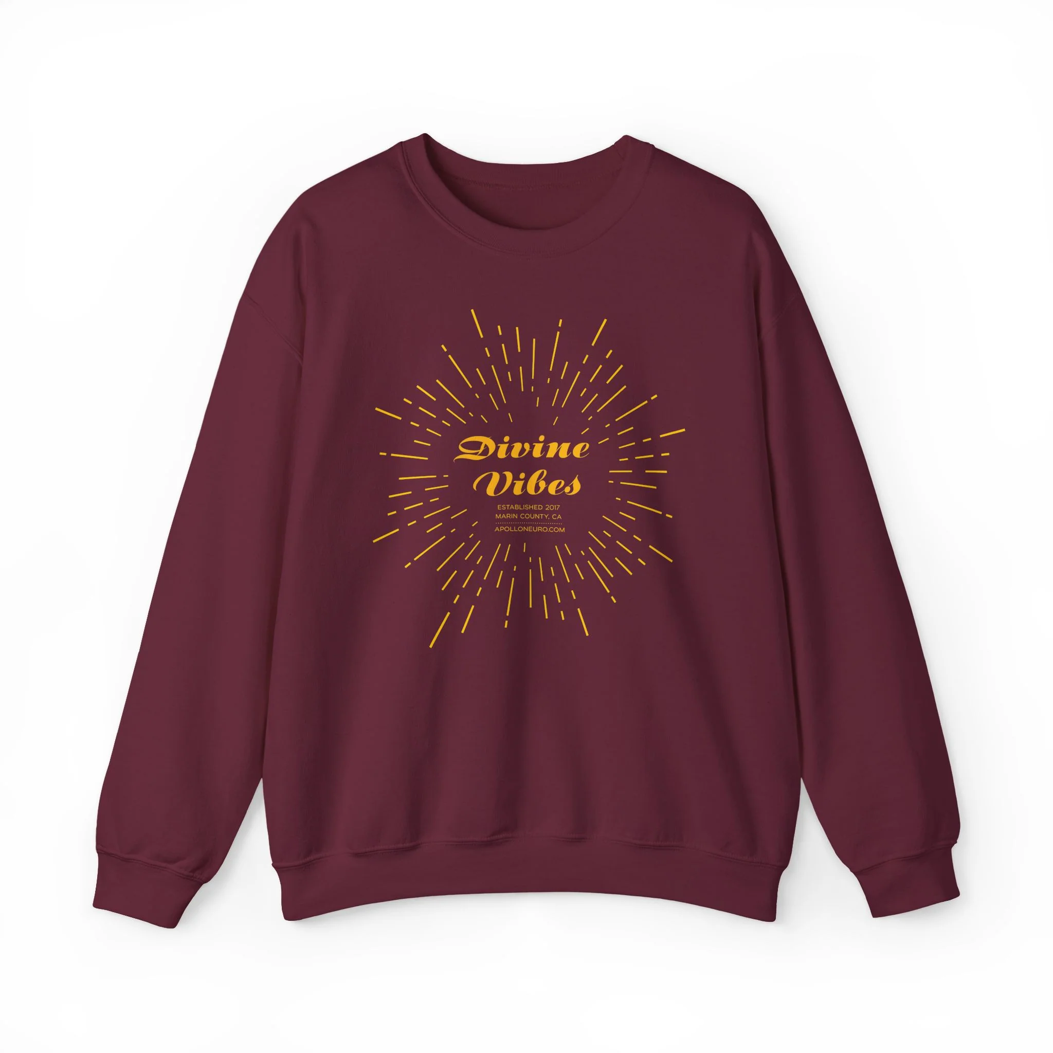 Divine Vibes Crewneck Sweatshirt — Radiant Spiritual Graphic - Image 3